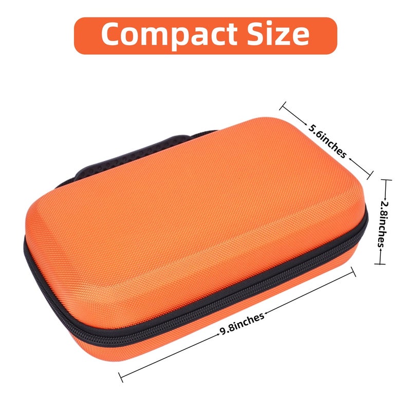 HESPLUS Hard Case for Klein Tools ET310 AC Circuit Breaker Finder Electric Tester & 80016 Tool Kit & RT250 GFCI Outlet Tester and Accessories Electrical Tools Storage Organizer Bag, Orange(Case Only) - Image 5